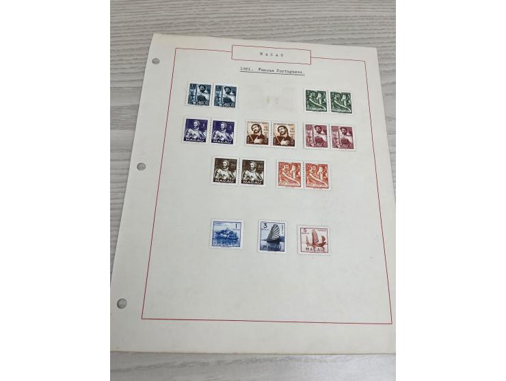 including many nice and early sets. Plus Angola and Portuguese India used stamps. Large quantity. Please view.